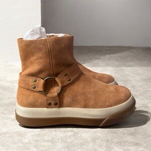 Free People Bodhi Harness‎ Suede Boots, Tan - Women’s Size 8